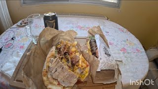 Droolworthy Greek Pita GyrosSouvlaki amp Beer Mukbang [upl. by Anema340]