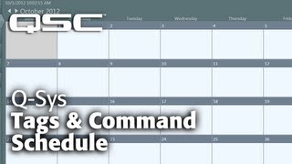 QSYS Administrator Part B Tags and Command Schedule [upl. by Adai284]