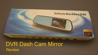 Vehicle Blackbox DVR full HD 1080p Dual Dash Cam Mirror and Rear Camera  Review and Unboxing [upl. by Thierry]