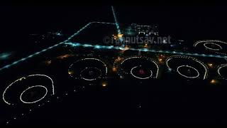 Aerial night view of Rann Utsav  The Tent City [upl. by Stillman]