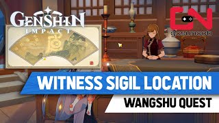 Witness Sigil Location Genshin Impact Wangshu Quest [upl. by Berck838]