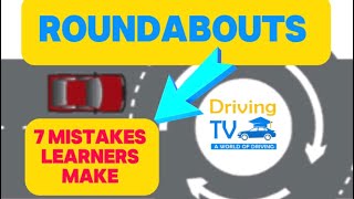 Tips On Roundabouts For Driving Test  Common Mistakes Learners Make [upl. by Soma]