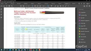 طريقة حساب ال voltage drop للكابلات باستخدام جداول السويدى [upl. by Fiden]