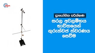 සරල අවලම්භය භාවිතයෙන් ගුරුත්වජ ත්වරණය සෙවීම  Physics Practicals  Sujith Liyanage  Viduna Physics [upl. by Niriam645]