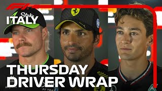 Thursday Drivers Wrap  2024 Italian Grand Prix [upl. by Natek]