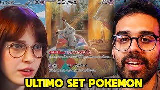 DARIO MOCCIA REAGISCE ALLULTIMO SET DI CARTE POKEMON ft Agnese Nanni Shamzy [upl. by Maccarone551]