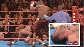 ON THIS DAY OSCAR DE LA HOYA STOPPED FOR THE FIRST TIME BY A BRUTAL BODY SHOT FROM BERNARD HOPKINS [upl. by Arraek]