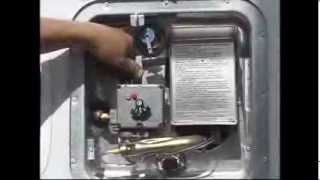 4 How to light a RV water heater pilot [upl. by Zerla284]