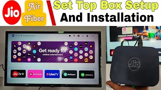 Jio Airfiber Set Top Box installation  Jio Airfiber Set Top Box Review  Channel amp OTT connect TV [upl. by Hadlee]