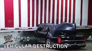 Vehicular Destruction  WWE Top 10 [upl. by Enehs]