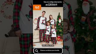 Pijamas navideñas para la familia temu temufinds temuhaul [upl. by Suryt]