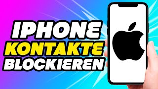 Iphone Kontakte blockieren  So Simple [upl. by Akienom257]