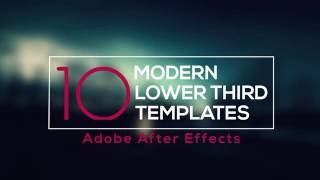 After Effects  10 Different Lower Third Animations Motion Graphics [upl. by Anestassia]