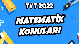 TYT 2022 Matematik Konuları Neler hedefekoş [upl. by Lakim]