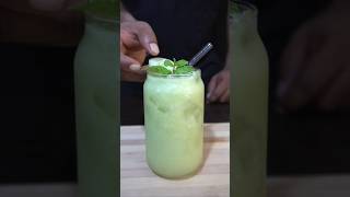 Cucumber Mojito making mocktail drink mixing lemon 7up ice freshjuice recipe healthy [upl. by Pat]