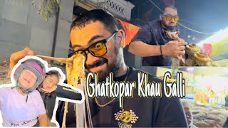 Ghatkopar Khau Galli😋  Vlog 06  Street Food  The Crazy Siblings  youtube vlog food trend [upl. by Diann]