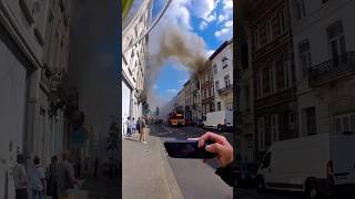 Mon job  filmer les pompiers de Bruxelles en action 🔥 [upl. by Coats443]