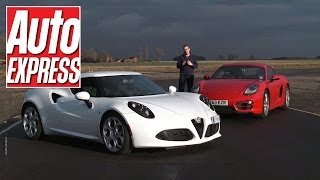 Alfa Romeo 4C vs Porsche Cayman on track [upl. by Sharos2]