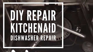 KitchenAid Dishwasher Repair Not cleaning properly clean out Filter [upl. by Christalle]