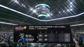 DLSU vs ADMU Season78 Round2 Set3 [upl. by Northington]