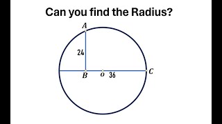 Can you find the Radius of circle  A Hard Geometry Riddle in Math Olympiad  Circle Riddle [upl. by Verneuil]