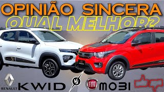 Fiat MOBI ou Renault KWID Qual o melhor carro popular mais barato do Brasil Preço consumo tudo [upl. by Alexina]