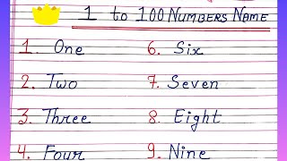 1 to 100 Numbers Name  1 to 100 Spelling  Numbers Name 1 to 100 numbername spelling 123 name [upl. by Demmahom]