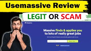 Is Usemassive Legit or Scam  Usemassive Review  Use massive Jobs Expose  Warning Dont Use [upl. by Lucille480]