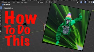 How to make a gorilla tag pfp or thumbnail using blender 3614 [upl. by Trella]