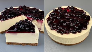 no bake blueberry cheesecake [upl. by Lipfert]