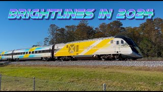 Brightline Trains on the Orlando Line in 2024 [upl. by Anecuza985]