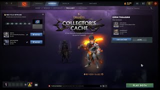 How to Get Discount on Dota 2 collectors Cache Treasure  I unboxed Juggernaut Very Rare Item [upl. by Ellednek]