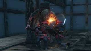 Sekiro Chained Ogre  Ashina Castle Boss Fight [upl. by Lauder]