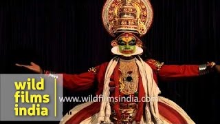 Kathakali  a stylized classical Indian dancedrama [upl. by Anawait]