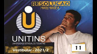 Questão 11  UNITINS 20212 Augustinópolis [upl. by Ahsei]