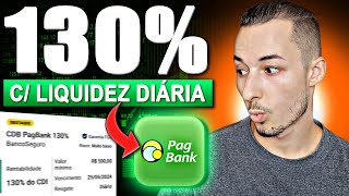 🤑CDB 130 CDI COM LIQUIDEZ DIÁRIA NO PAGBANK VALE A PENAENTENDA TUDO SOBRE ESSE CDB [upl. by Anaugal]