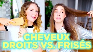 ROUTINE DE CHEVEUX  DROITS VS FRISÉS  2e peau [upl. by Stagg]