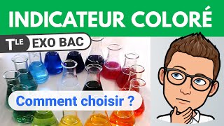 Choisir un INDICATEUR COLORÉ lors dun TITRAGE  🎯 Exercice BAC  Chimie Terminale spécialité [upl. by Komara]