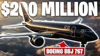 200 Million Boeing BBJ 767 Private Jet Flying in Opulence [upl. by Ellehcyar]