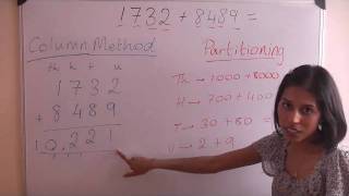 Partitioning Method Addition of 4 Digits  Key Stage 2 Maths Help [upl. by Tawsha322]