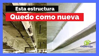 ✅ REPARACIÓN estructural en losa de CONCRETO con Sikatop 122 plus  Pintóxido  Sikatop Armatec 108 [upl. by Gabie]