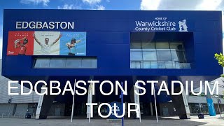 Warwickshire County Cricket Club Guided Tour  Edgbaston Cricket Ground Stadium  Birmingham UK 2020 [upl. by Borek]