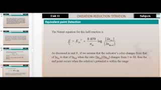 Basic Analytical Chemistry  part 31 Redox Titrations [upl. by Noorah728]