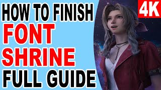 FF7 Rebirth How to Finish Font Shrine Treasure Cache Location  Final Fantasy 7 Rebirth [upl. by Darbee]