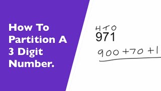 How To Partition A 3 Digit Number Expanded Form Hundreds Tens Ones [upl. by Nyrad853]