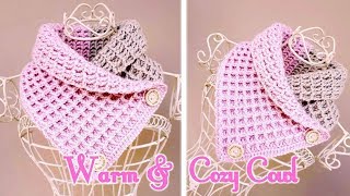 CROCHET COWL Warm amp Cozy Cowl [upl. by Frasquito]