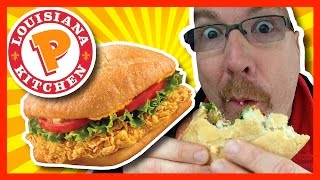 ★ Popeyes Louisiana Kitchen ★ Spicy Chicken Sandwich Combo Review [upl. by Brock67]