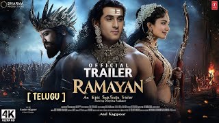 Ramayan Official Trailer  Ranbir Kapoor Yash Sai Pallavi  Nithish Thivari  Sai Movie City [upl. by Hgiel]