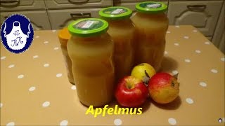 Apfelmus selbst gemacht einfach und lecker einmachathon2017 [upl. by Adai]