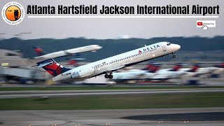 4K Worlds Busiest Airport Plane Spotting Atlanta Hartsfield Jackson International Airport ATL [upl. by Aihsrop]